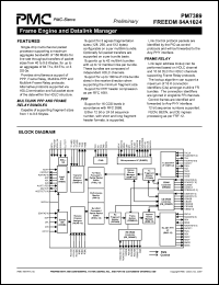 PM7389 datasheet: Frame engine and datalink manager PM7389