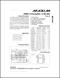 MX7578KCWG datasheet: Calibrated 12-bit A/D converter MX7578KCWG
