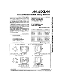 MAX1450C/D datasheet: Low-cost, 1%-accurate signal conditioner for piezoresistive sensors. MAX1450C/D