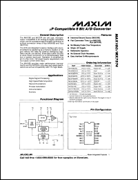 MAX440MDI datasheet: High-speed video multiplexer/amplifier MAX440MDI