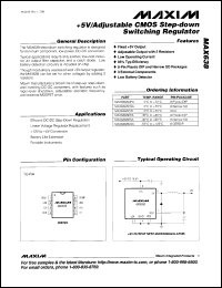 MAX457CPA datasheet: Dual CMOS video amplifier. MAX457CPA