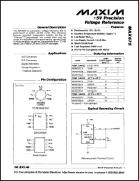 MAX460MGC datasheet: High accuracy fast buffer MAX460MGC