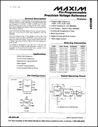 MAX698CPA datasheet: Low cost power-on reset controller. MAX698CPA