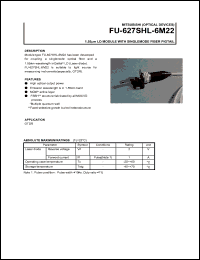 FU-627SHL-6M22 datasheet: 1.55 m LD module with singlemode fiber pigtail FU-627SHL-6M22