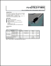 FU-627SLD-F1M54 datasheet: 1.55 m LD module with singlemode fiber pigtail FU-627SLD-F1M54