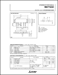 M67723H datasheet: RF power module for 250-270MHz, 12.5V, 7W FM portable radio M67723H