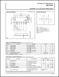 M67766C datasheet: RF power module for 806-825MHz, 12.5V, 16W digital mobile radio M67766C