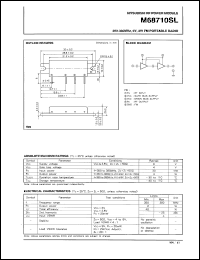 M68710SL datasheet: RF power module for 350-380MHz, 6V, 2W FM portable radio M68710SL