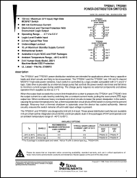 TPS2041D datasheet:  SINGLE POWER DISTRIBUTION SWITCH W/NEG ENABLE TPS2041D