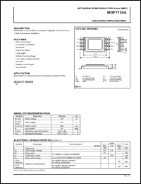 MGF7124A datasheet: 1.9 GHz band amplifier MMIC MGF7124A