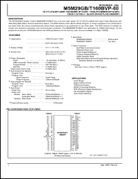 M5M29GB160BVP-80 datasheet: CMOS 3.3V-only block erase flash memory M5M29GB160BVP-80