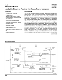 UCC3921D datasheet:  LATCHABLE NEGATIVE FLOATING HOT SWAP POWER MANAGER UCC3921D