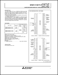 M5M51016RP-70L datasheet: 1048576-bit (65536-word by 16-bit) CMOS static RAM M5M51016RP-70L