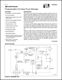 UCC3912DPTR datasheet:  PROGRAMMABLE HOT SWAP POWER MANAGER UCC3912DPTR