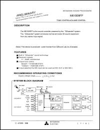 M61509FP datasheet: Digital sound controller with surround M61509FP