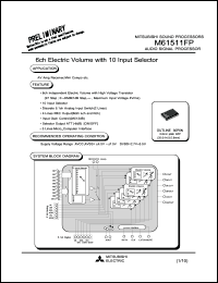 M61511FP datasheet: Audio signal processor M61511FP