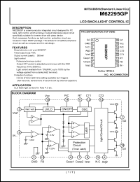 M62295FP datasheet: LCD back-light control IC M62295FP