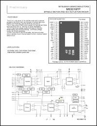 M63010FP datasheet: Spindle motor and 4ch actuator driver M63010FP