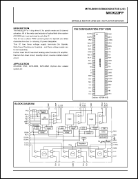 M63022FP datasheet: Spindle motor and 4ch actuator driver M63022FP