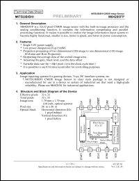 M64285FP datasheet: CMOS image sensor M64285FP