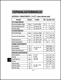 CEB6030LS2 datasheet: N-channel logic level enhancement mode field effect transistor CEB6030LS2