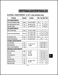 CEB703ALS2 datasheet: N-channel logic level enhancement mode field effect transistor CEB703ALS2