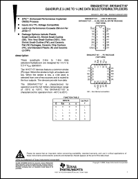 SN74AHCT157PWR datasheet:  QUADRUPLE 2-LINE TO 1-LINE DATA SELECTORS / MULTIPLEXERS SN74AHCT157PWR