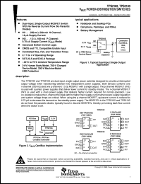 TPS2102DR datasheet:  POWER-DISTRIBUTION SWITCHES TPS2102DR
