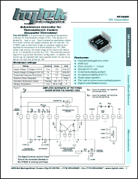 HY5620 datasheet: Subminiature controller for thermoelectric cooler HY5620