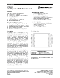 FM3808-70-T datasheet: 256Kb bytewide FRAM with real time clock FM3808-70-T