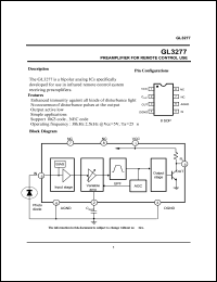 GL3277 datasheet: Preamplifier for remote control use. GL3277