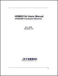 HDM8513AP datasheet: DVB/DSS compliant receiver HDM8513AP