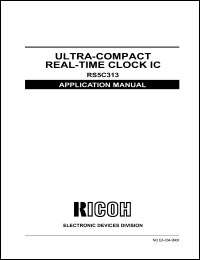 RS5C313 datasheet: Ultra-compact real time clock IC RS5C313