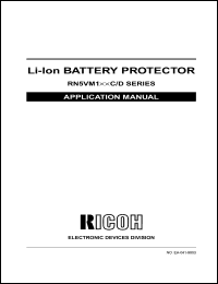 RN5VM111C-TR datasheet: Li-Ion battery protector. Drawing load current is allowable after detection over-charge RN5VM111C-TR