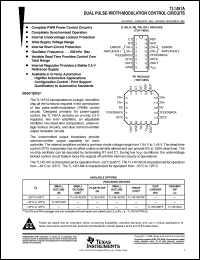 TL1451ACPWR datasheet:  DUAL PULSE-WIDTH-MODULATION CONTROL CIRCUIT TL1451ACPWR
