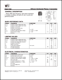 2SA1104 datasheet: Silicon epitaxial planar transistor. 2SA1104