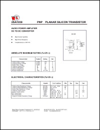2SA1939 datasheet: PNP planar silicon transistor. Audio power amplifier DC to DC converter. 2SA1939
