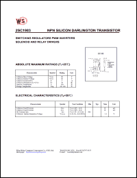 2SC1983 datasheet: NPN silicon darlington transistor. Switching regulators PWM inverters, solenoid and relay drivers. 2SC1983