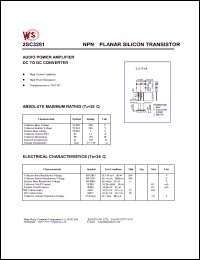 2SC3281 datasheet: NPN planar silicon transistor. Audio power amplifier DC to DC converter 2SC3281