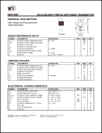 2SD1088 datasheet: Silicon NPN tripple diffused transistor. High voltage switching applacation. Igniter application 2SD1088