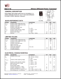 2SD1710 datasheet: Silicon diffused power transistor. Horizontal deflection circuits of color TV receivers 2SD1710
