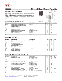 2SD1911 datasheet: Silicon diffused power transistor. 2SD1911