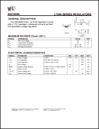 WS7805K datasheet: Three-terminal voltage regulator WS7805K