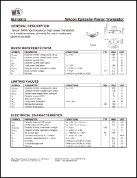 MJ15015 datasheet: Silicon epitaxial planar transistor. MJ15015