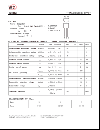 S8050 datasheet: Transistor(PNP). Power dissipation 0.625W, Collector current 0.5A. Collector-base voltage 40V S8050