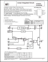 KA3842AN datasheet: Linear integrated circuit KA3842AN