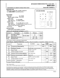 BA01203 datasheet: GaAs HBT hybrid IC BA01203