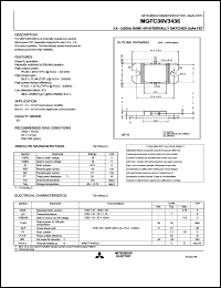 MGFC36V3436 datasheet: 3.4-3.6GHz band 4W internally matched GaAs FET MGFC36V3436