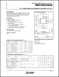 MGFC36V5258 datasheet: 5.2-5.8GHz band 4W internally matched GaAs FET MGFC36V5258