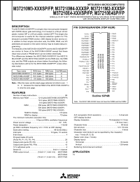 M37210M3-XXXFP datasheet: Single-chip 8-bit microcomputer for voltage synthesizer & ON-screen display controller M37210M3-XXXFP